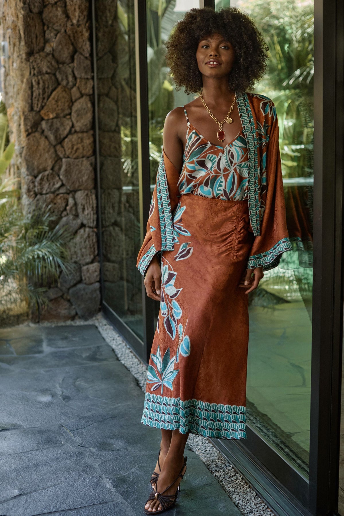 ENDORA MIDI SKIRT