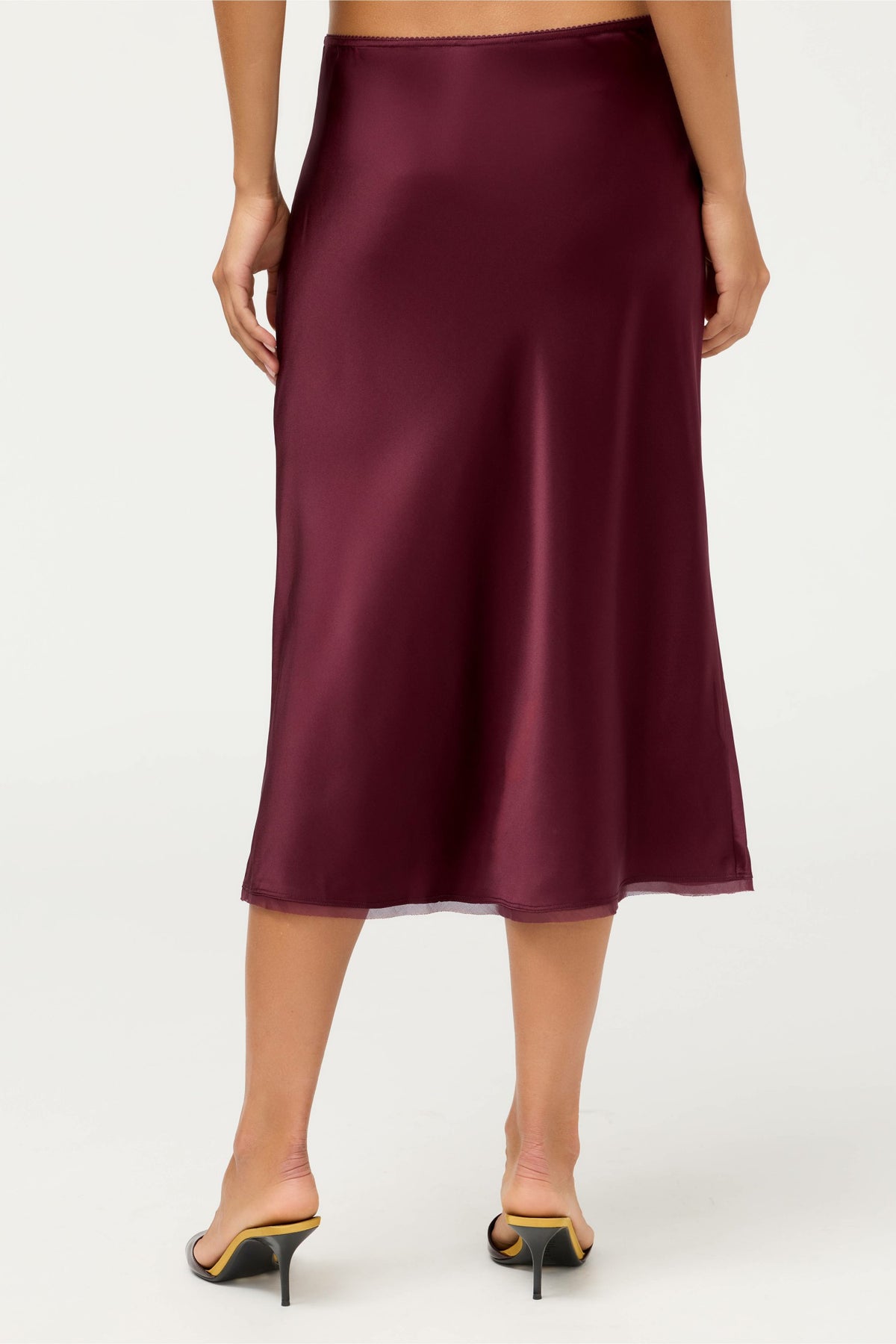 ESSENTIALS SILK BIAS SKIRT