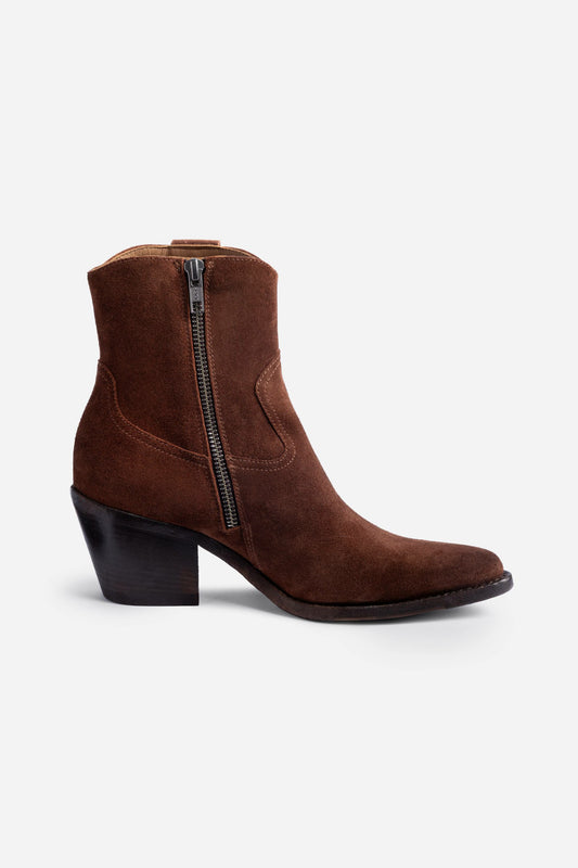 ITALIAN SUEDE ANKLE BOOTIE
