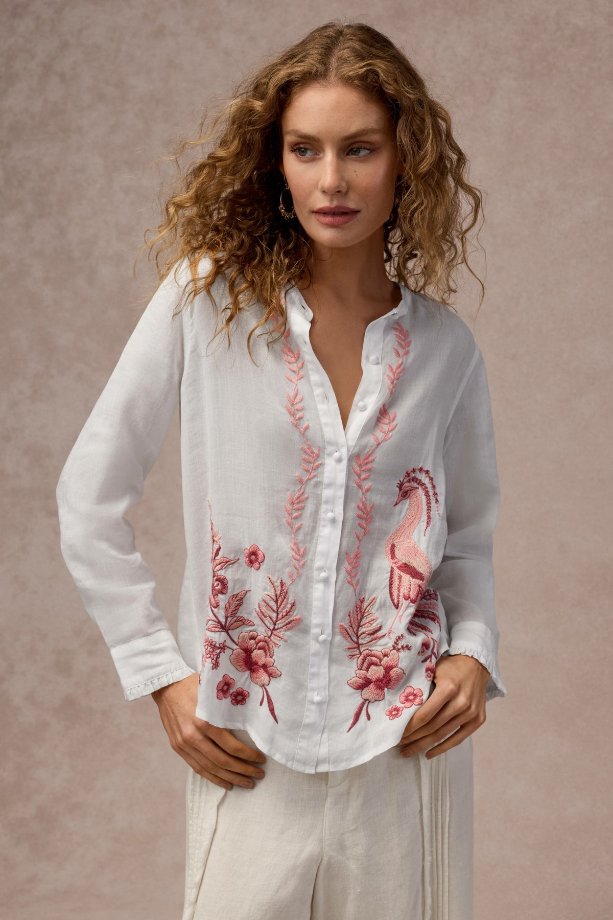 RUFFLE CUFF BLOUSE