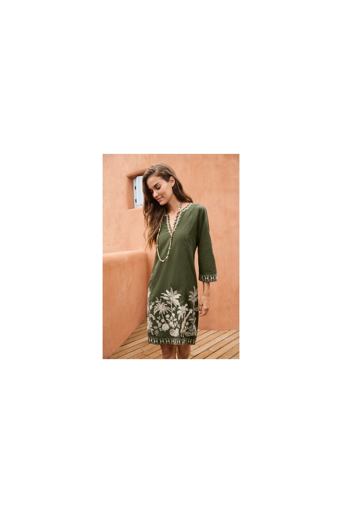 RILEY SEAMED SWING DRESS