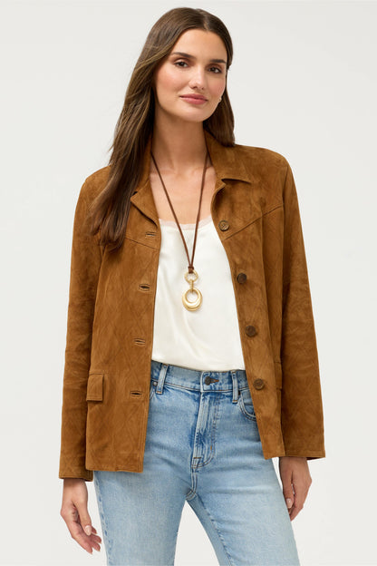DIAMOND LASER ITALIAN SUEDE JACKET