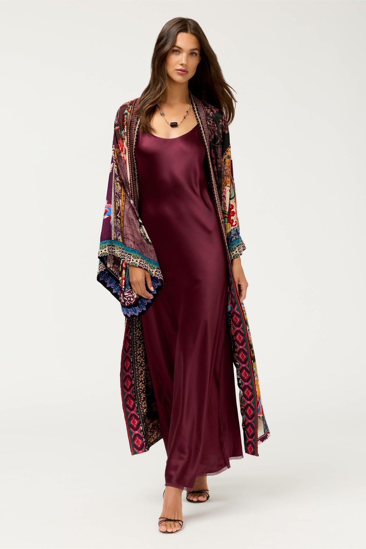 ESSENTIALS SILK SLIP DRESS