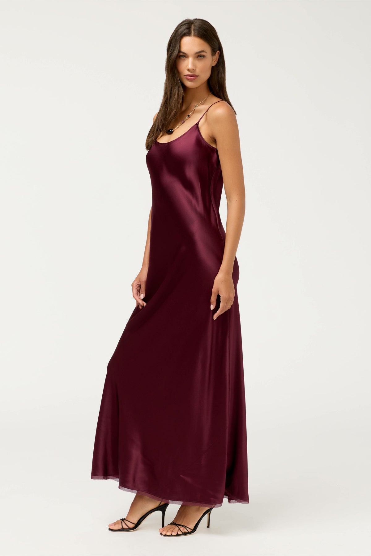 ESSENTIALS SILK SLIP DRESS