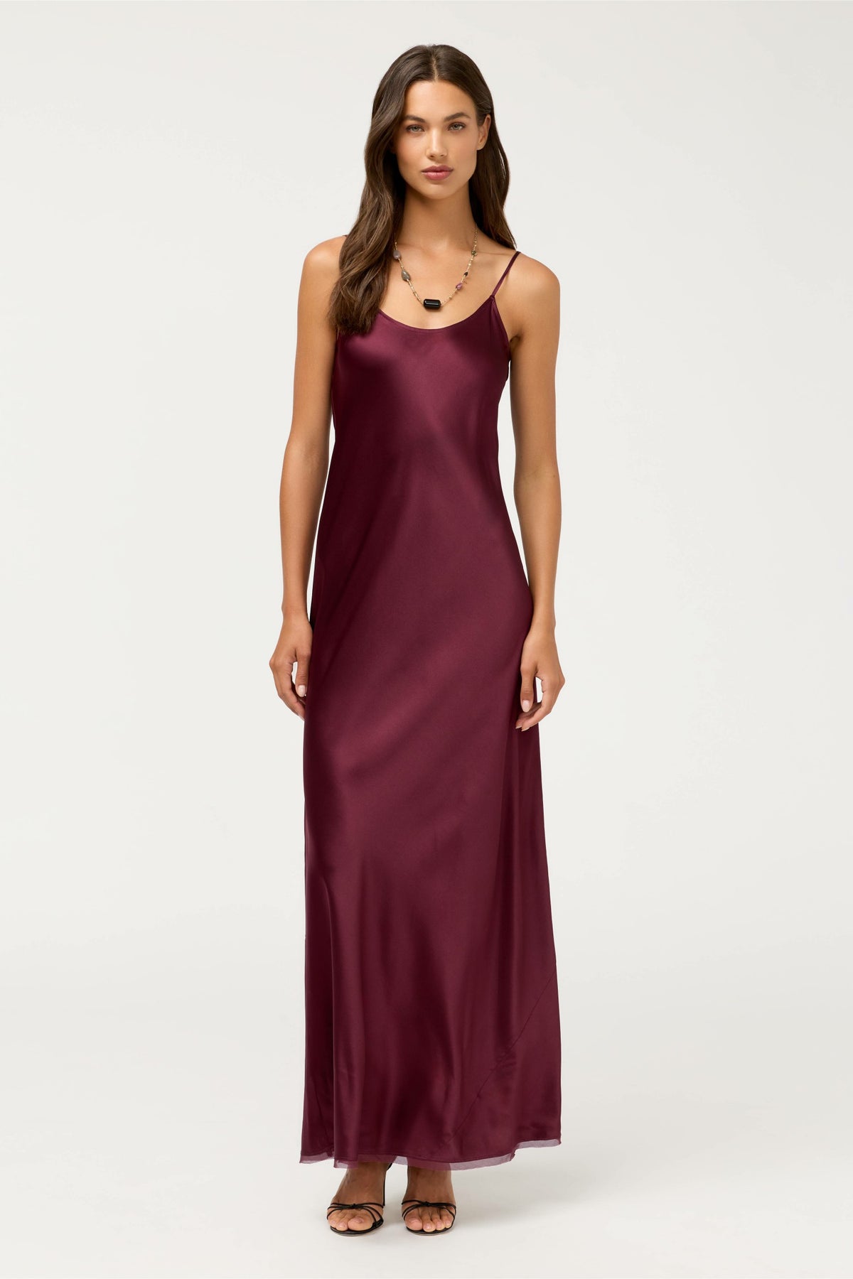 ESSENTIALS SILK SLIP DRESS