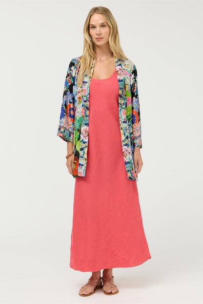 LINEN BIAS TANK DRESS