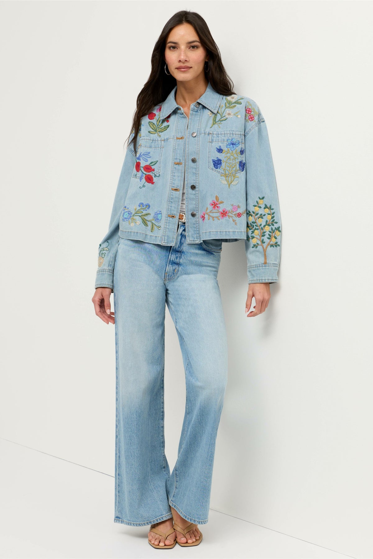 BEATRIX CROPPED DENIM JACKET