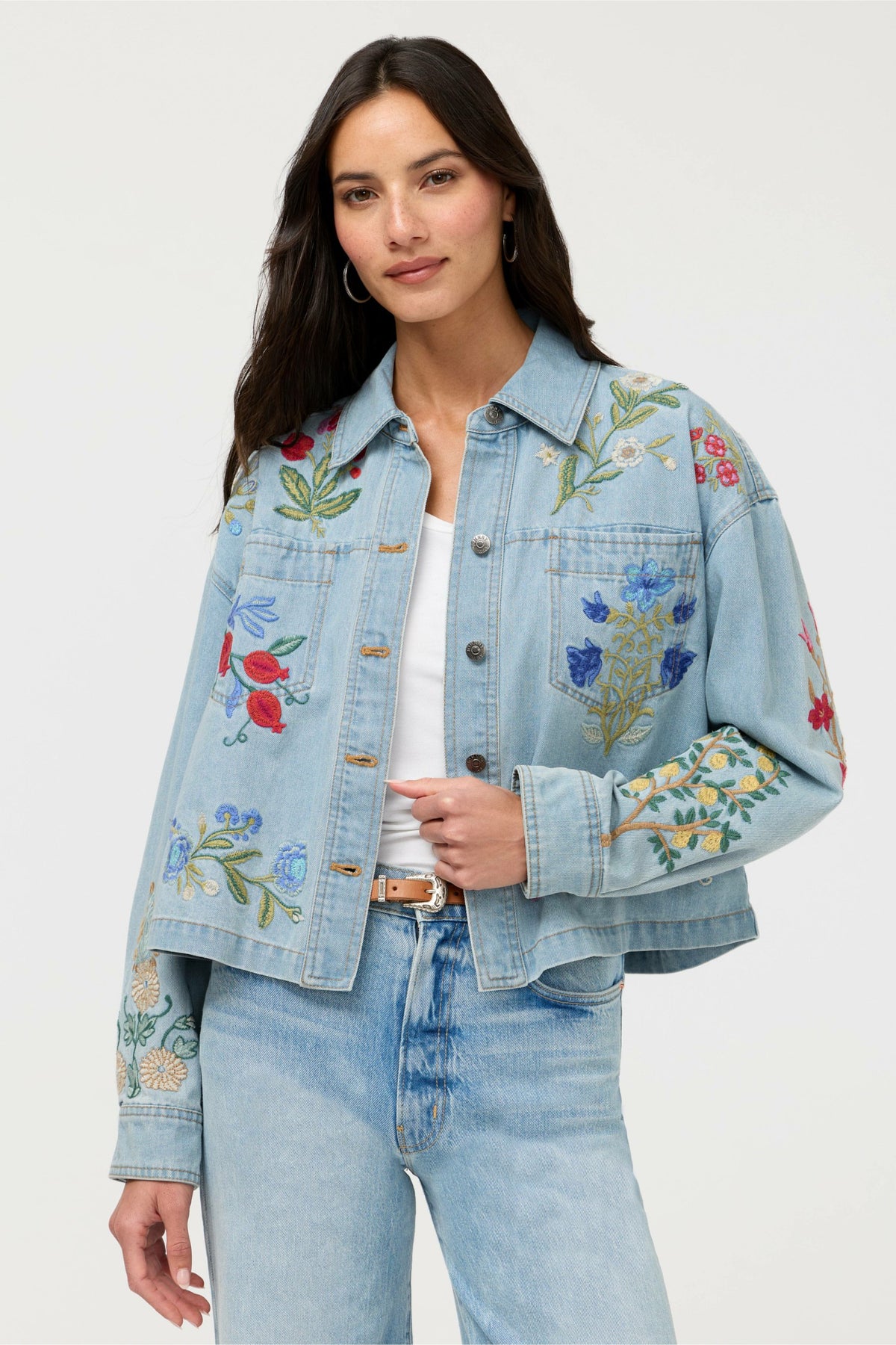 BEATRIX CROPPED DENIM JACKET