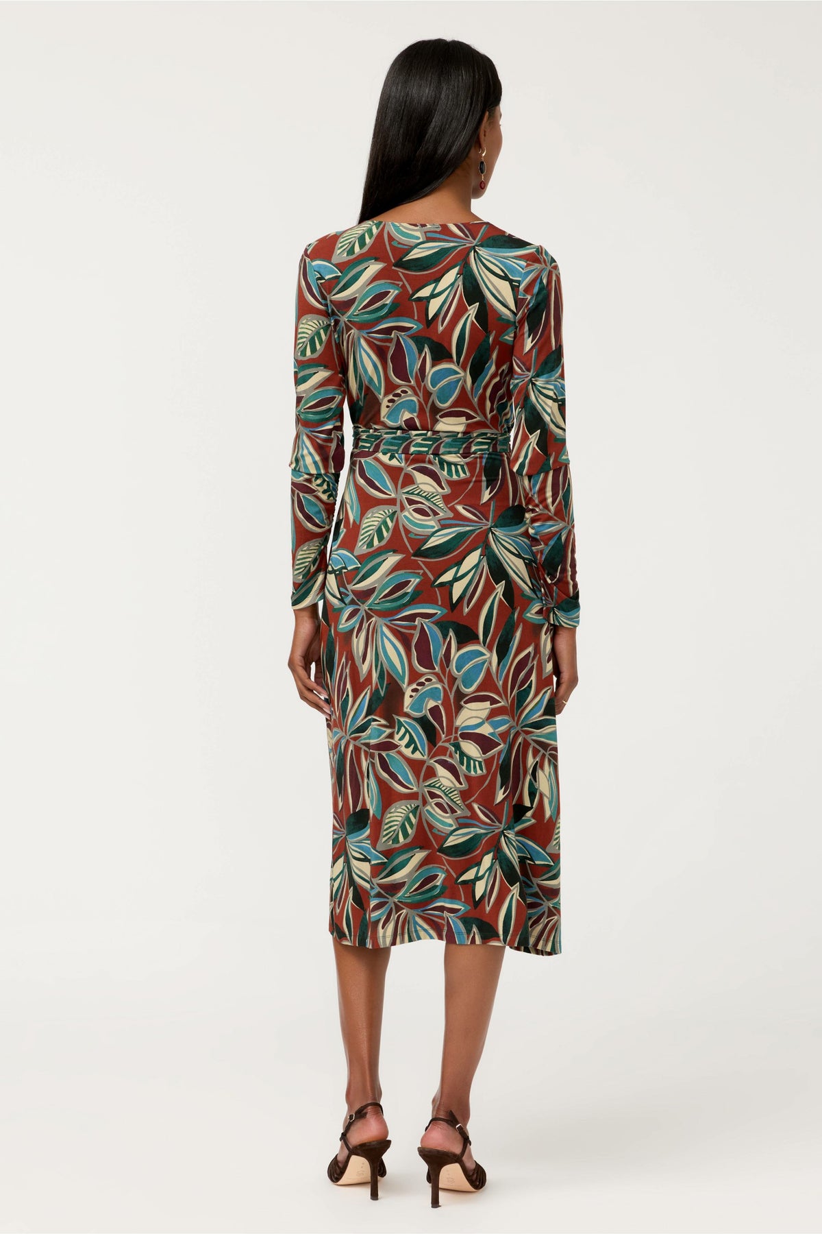 THE JANIE FAVORITE RUCHED SLEEVE WRAP DRESS