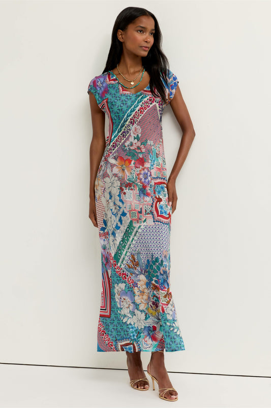 VERTY BIAS PATCHWORK DRESS