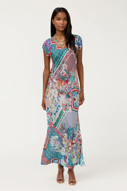 VERTY BIAS PATCHWORK DRESS