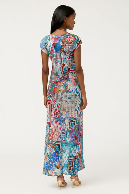 VERTY BIAS PATCHWORK DRESS
