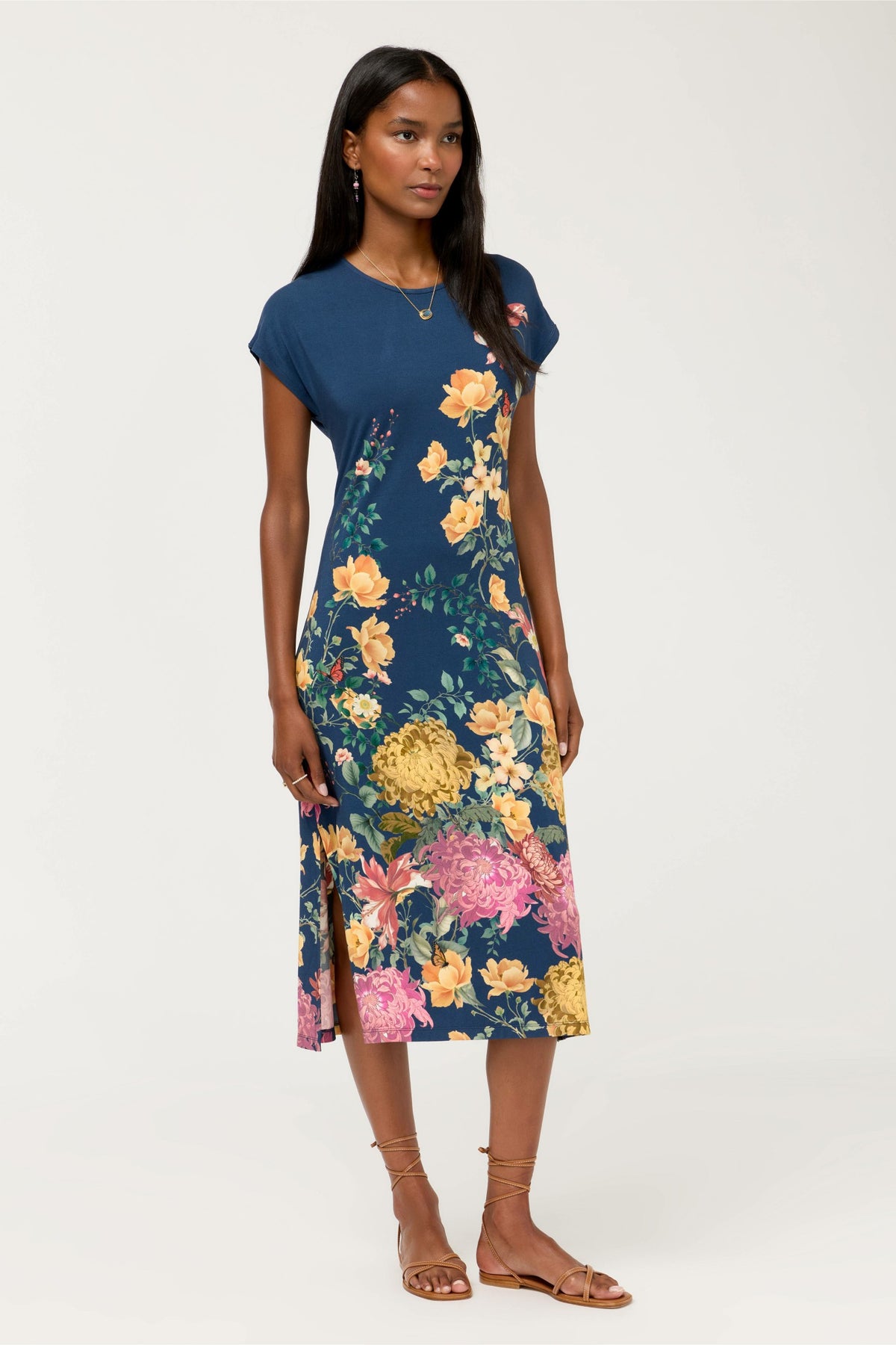 THE JANIE FAVORITE KEYHOLE TEE DRESS