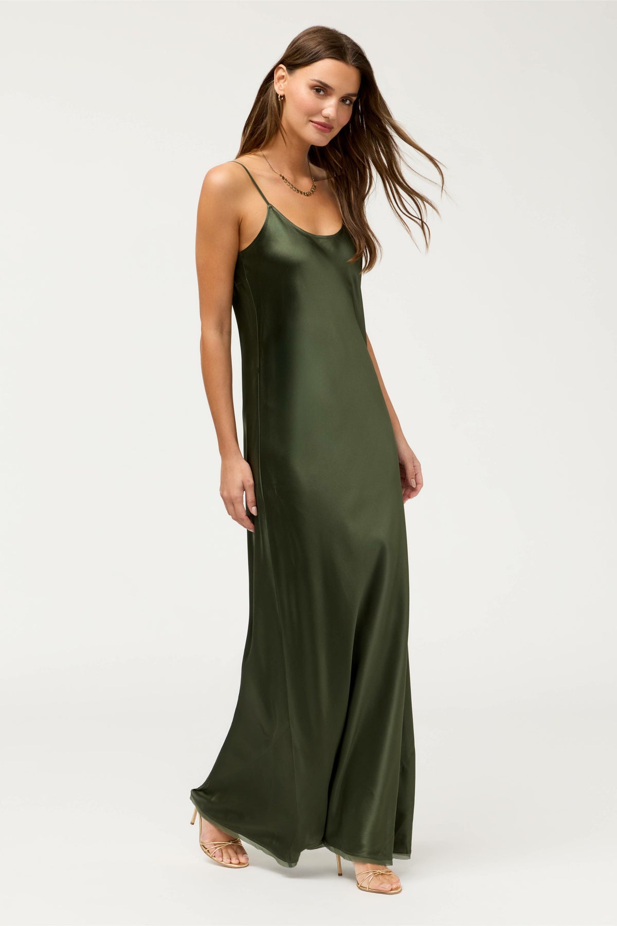 ESSENTIALS SILK SLIP DRESS