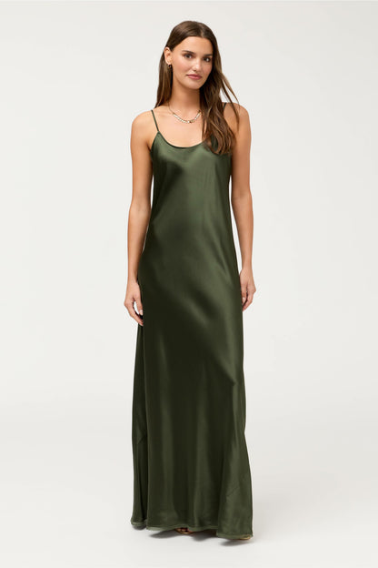 ESSENTIALS SILK SLIP DRESS