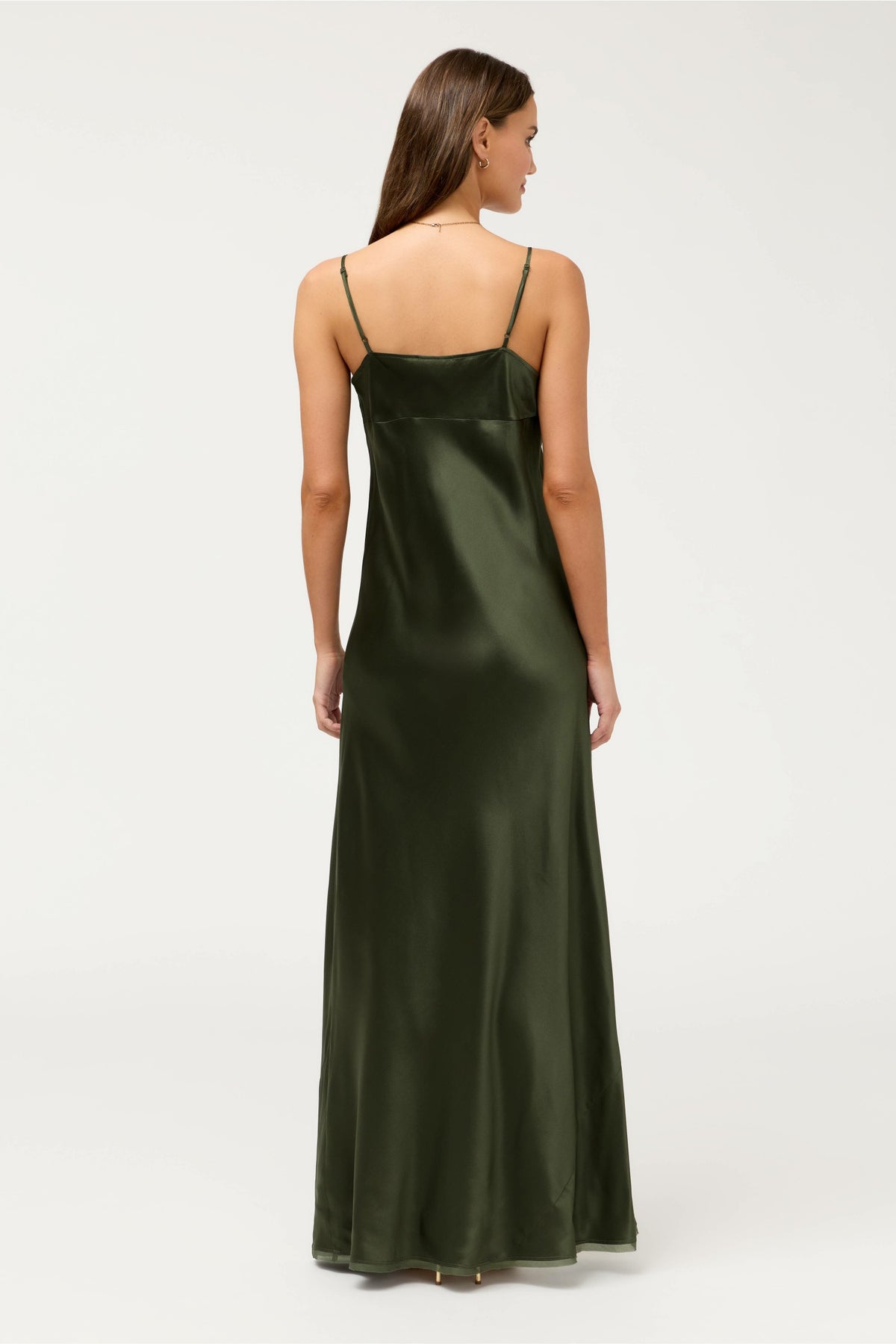 ESSENTIALS SILK SLIP DRESS