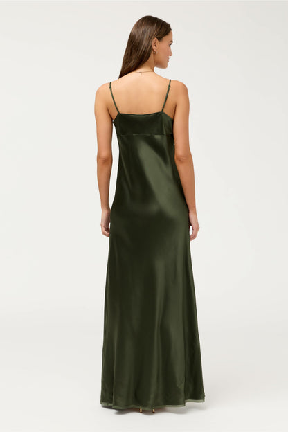 ESSENTIALS SILK SLIP DRESS