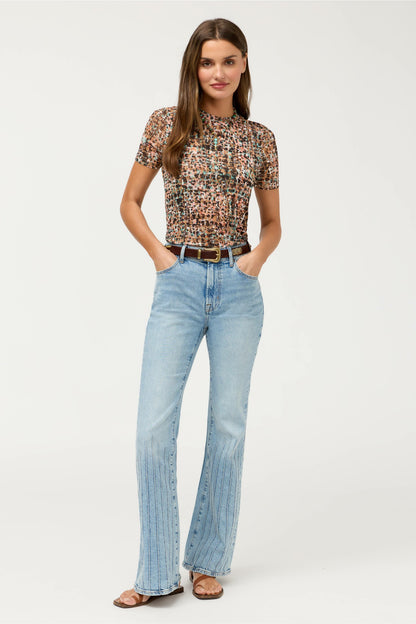 ELEANOR SHORT SLEEVE MESH TEE