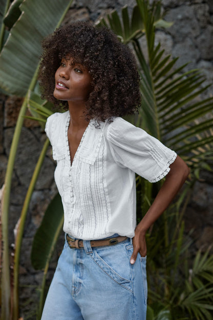 KAYTI PINTUCK BLOUSE