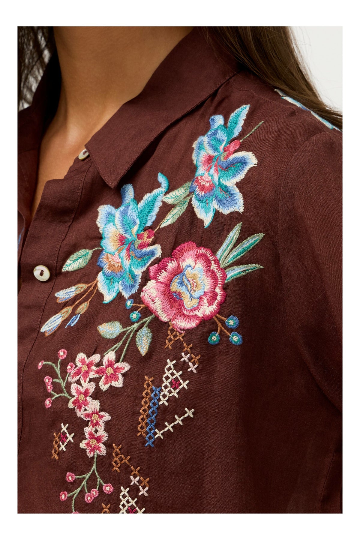 CONTRAST BINDING SHIRT