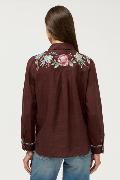 CONTRAST BINDING SHIRT