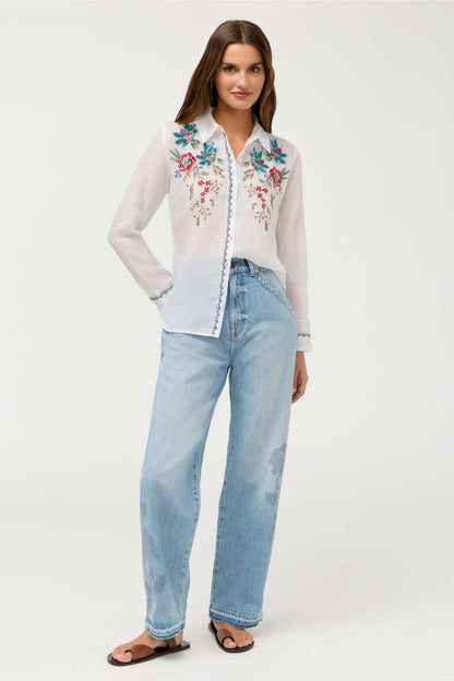 CONTRAST BINDING SHIRT