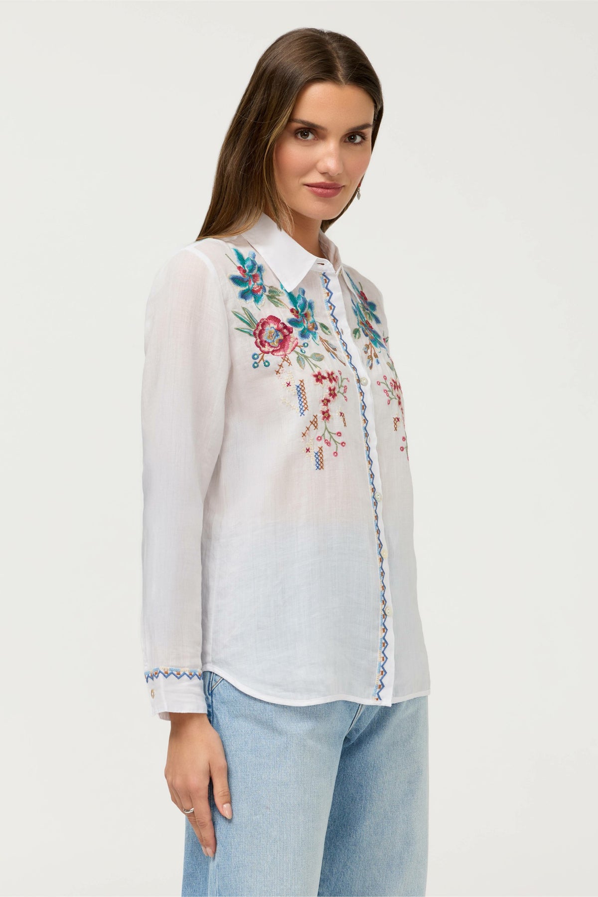 CONTRAST BINDING SHIRT