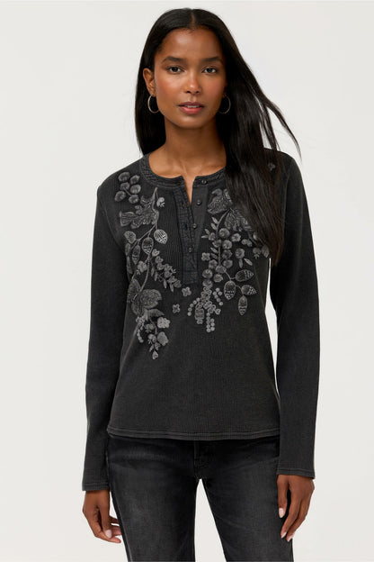 MIXED MEDIA HENLEY THERMAL