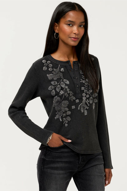 MIXED MEDIA HENLEY THERMAL