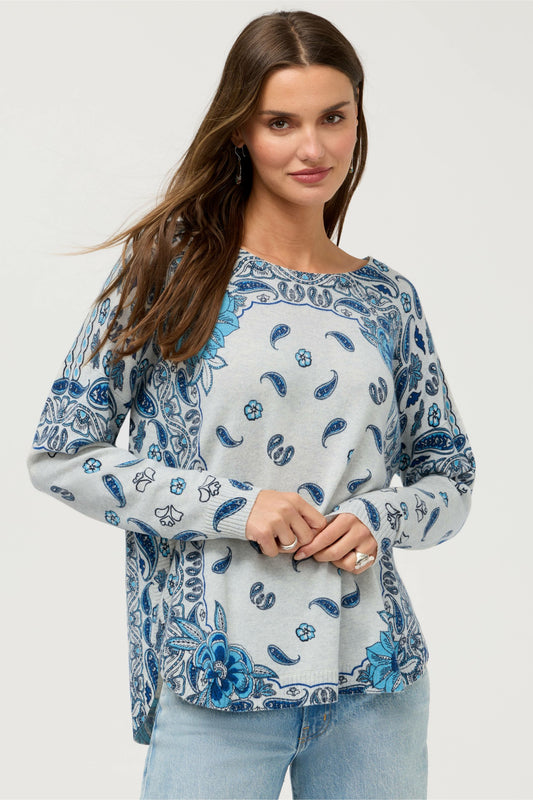 THE PRINTED CREWNECK PULLOVER