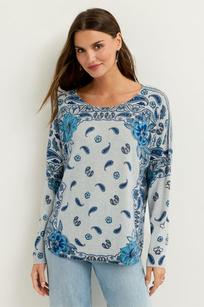 THE PRINTED CREWNECK PULLOVER