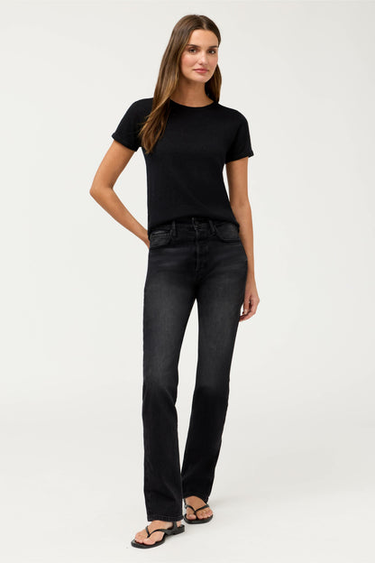 CASHMERE SHORT SLEEVE CREWNECK