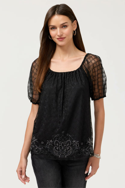 AMARRAH MESH BLOUSE
