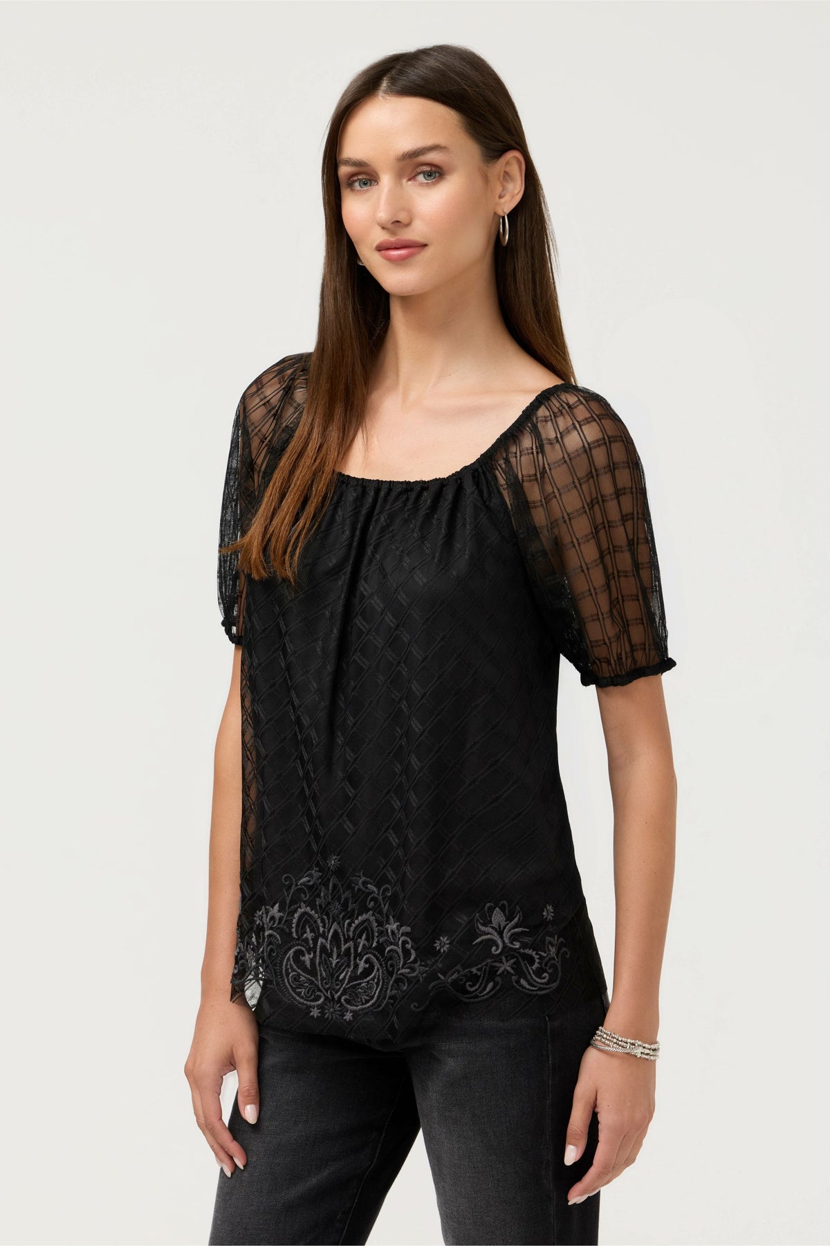 AMARRAH MESH BLOUSE