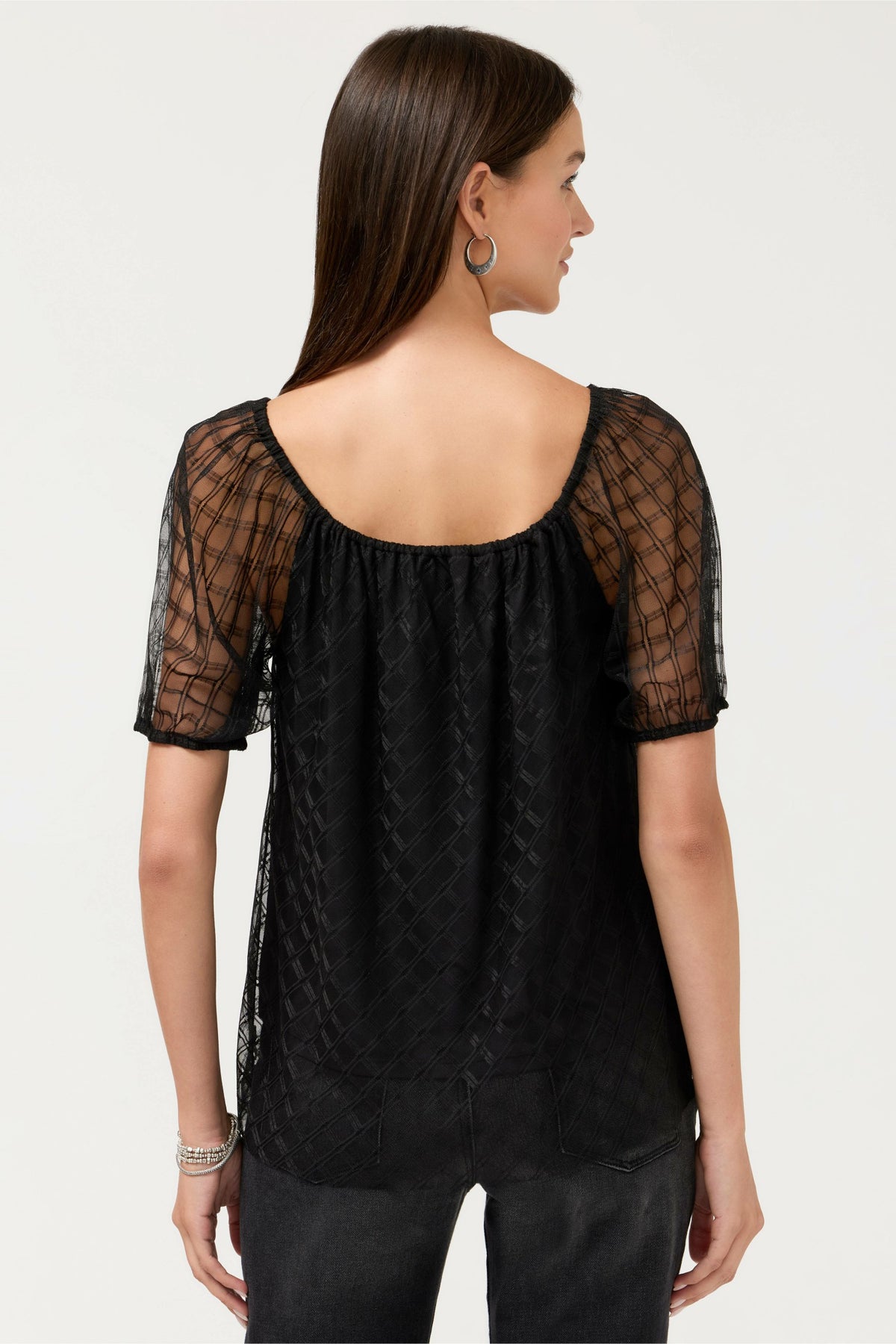 AMARRAH MESH BLOUSE