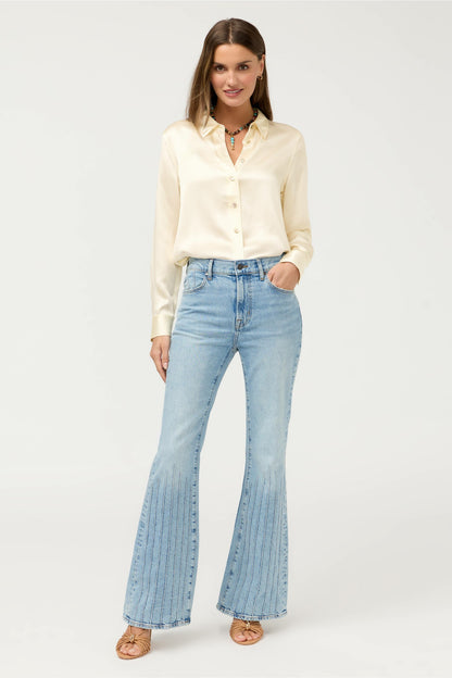 DAVADI PINTUCK FLARE JEAN