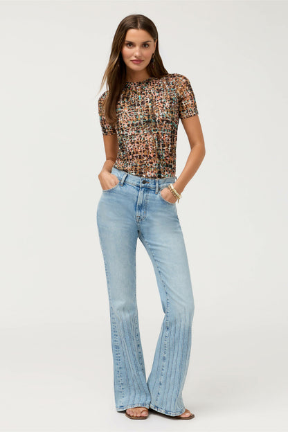 DAVADI PINTUCK FLARE JEAN