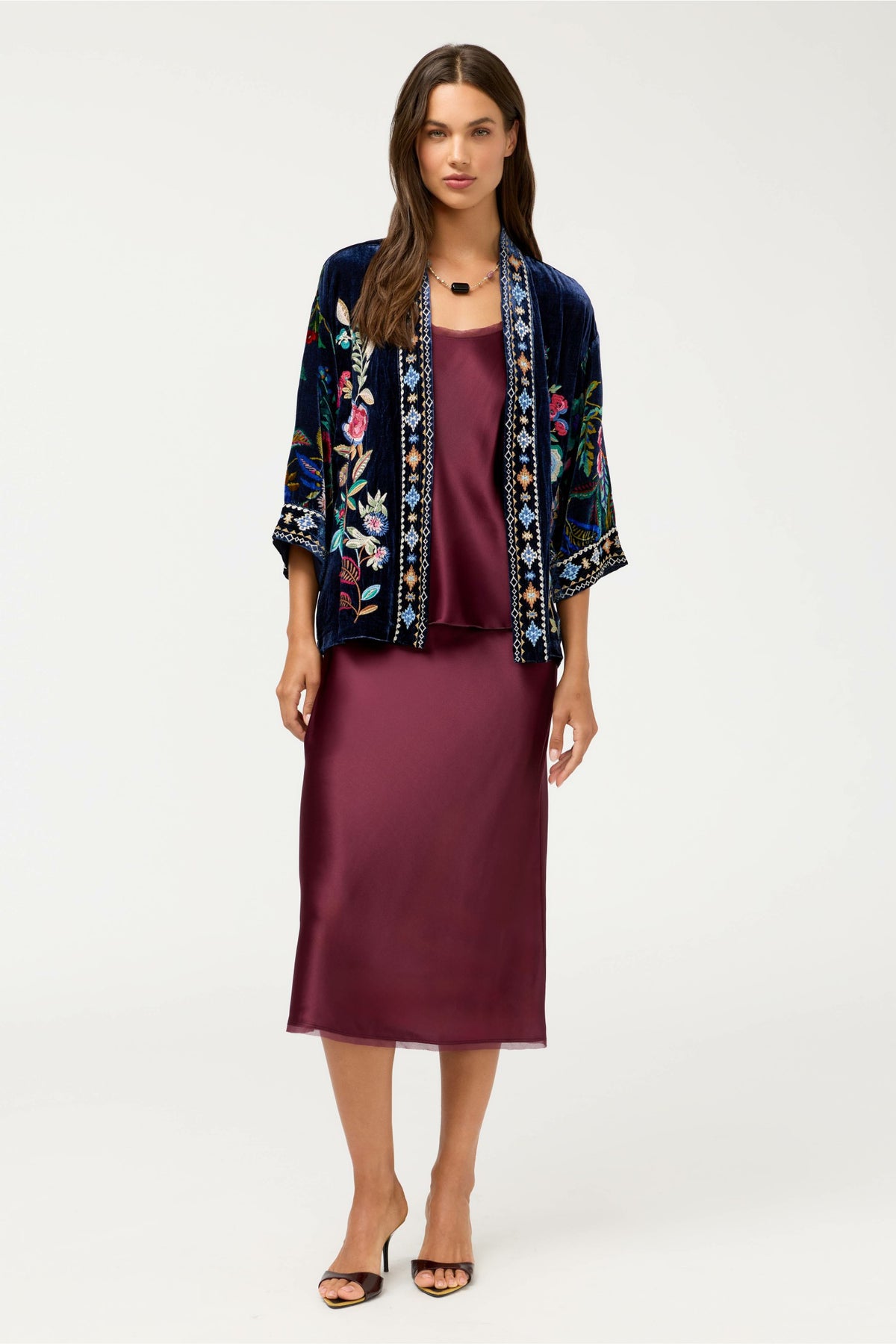 ESSENTIALS SILK BIAS SKIRT
