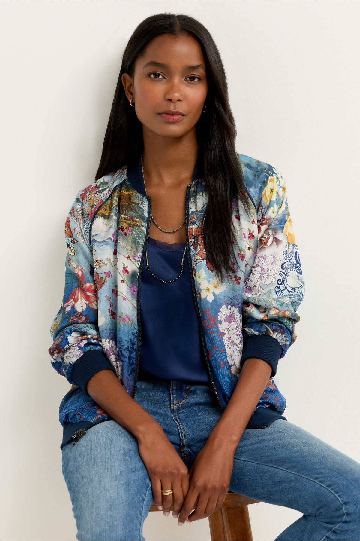 TERESA REVERSIBLE BOMBER JACKET