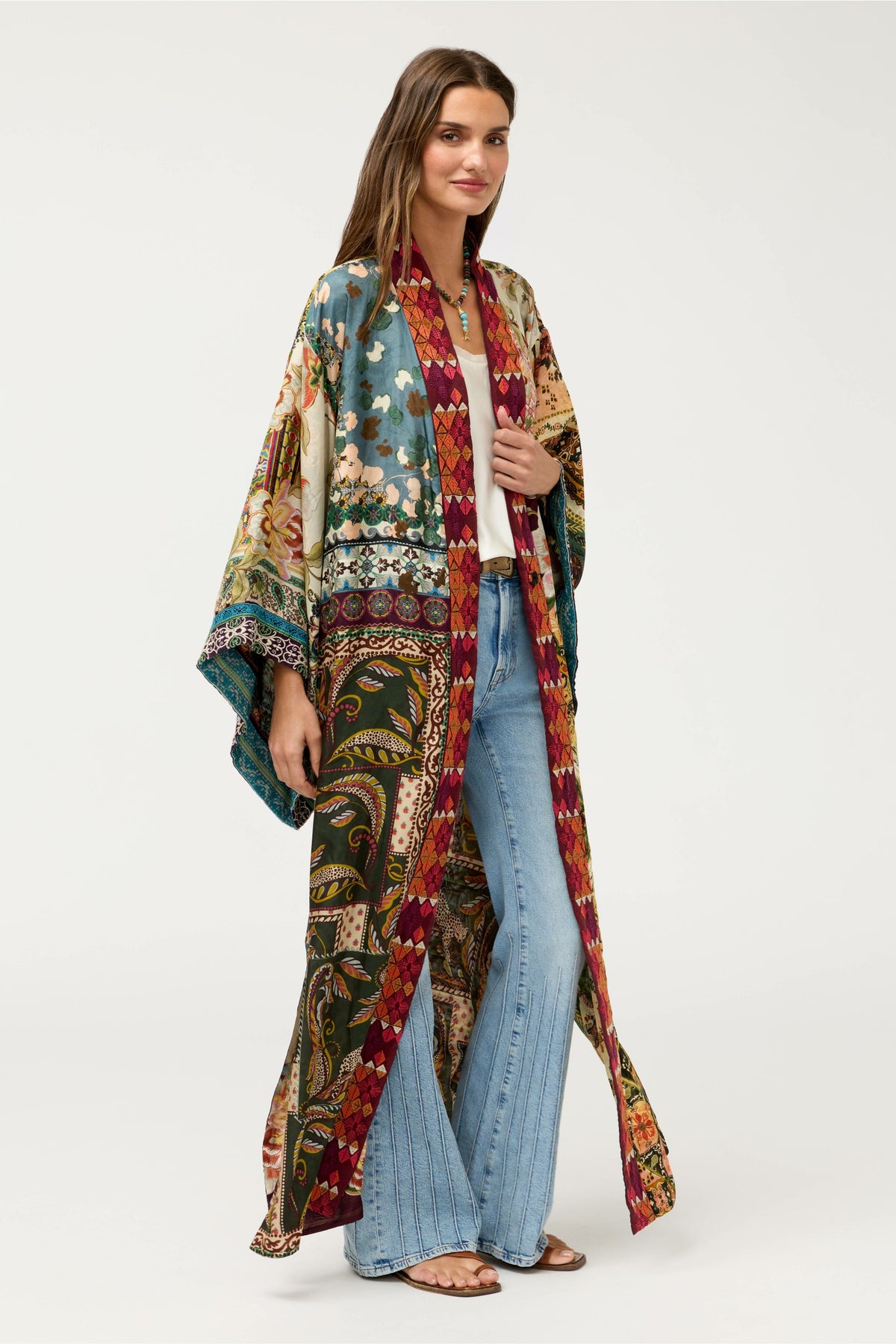AZIZA REVERSIBLE LONG KIMONO
