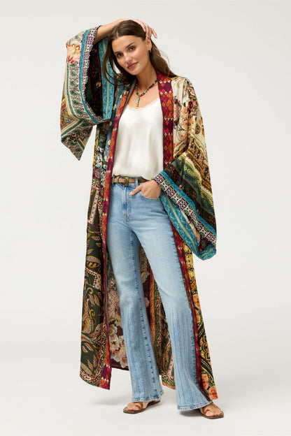 AZIZA REVERSIBLE LONG KIMONO