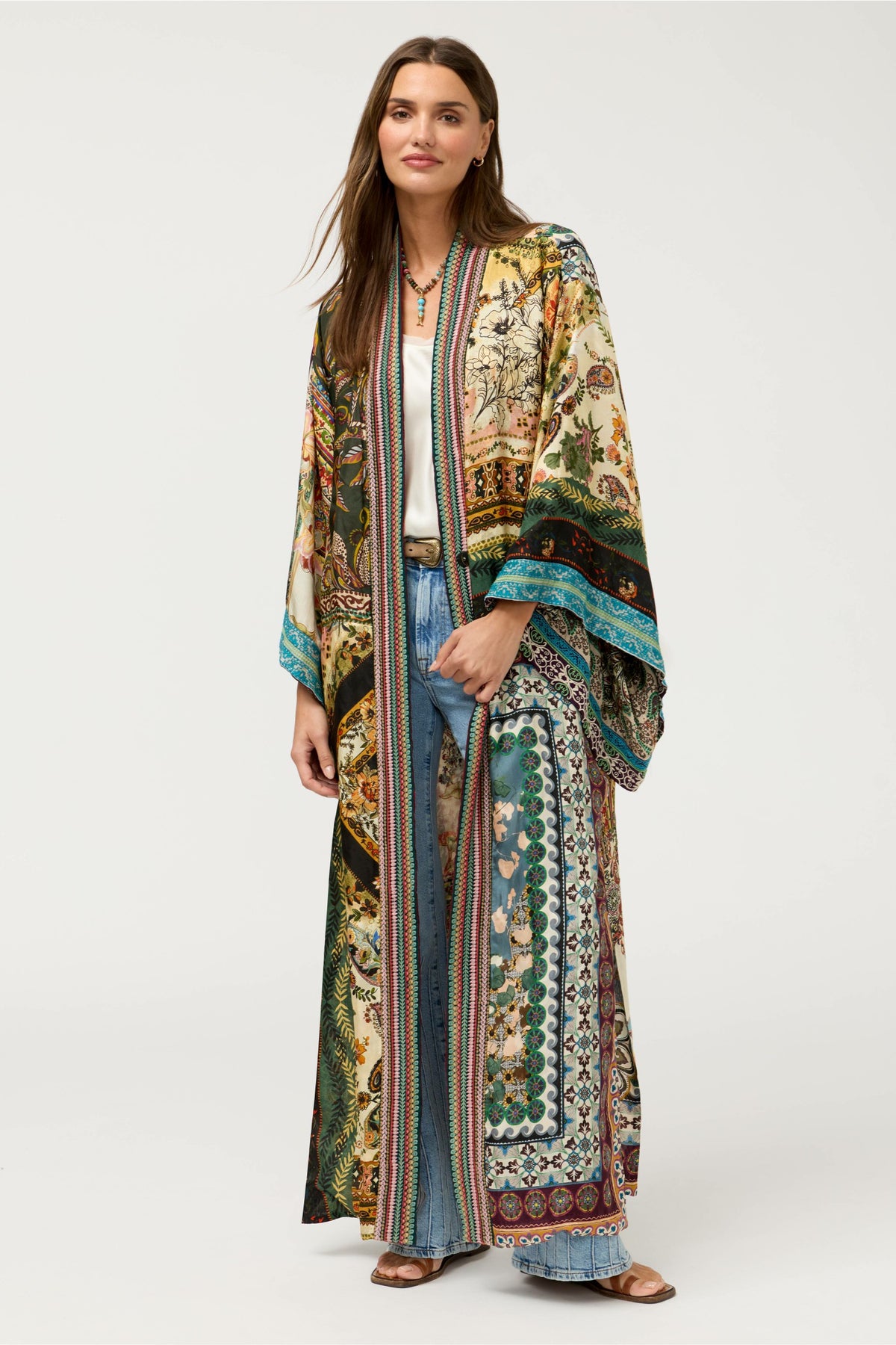 AZIZA REVERSIBLE LONG KIMONO