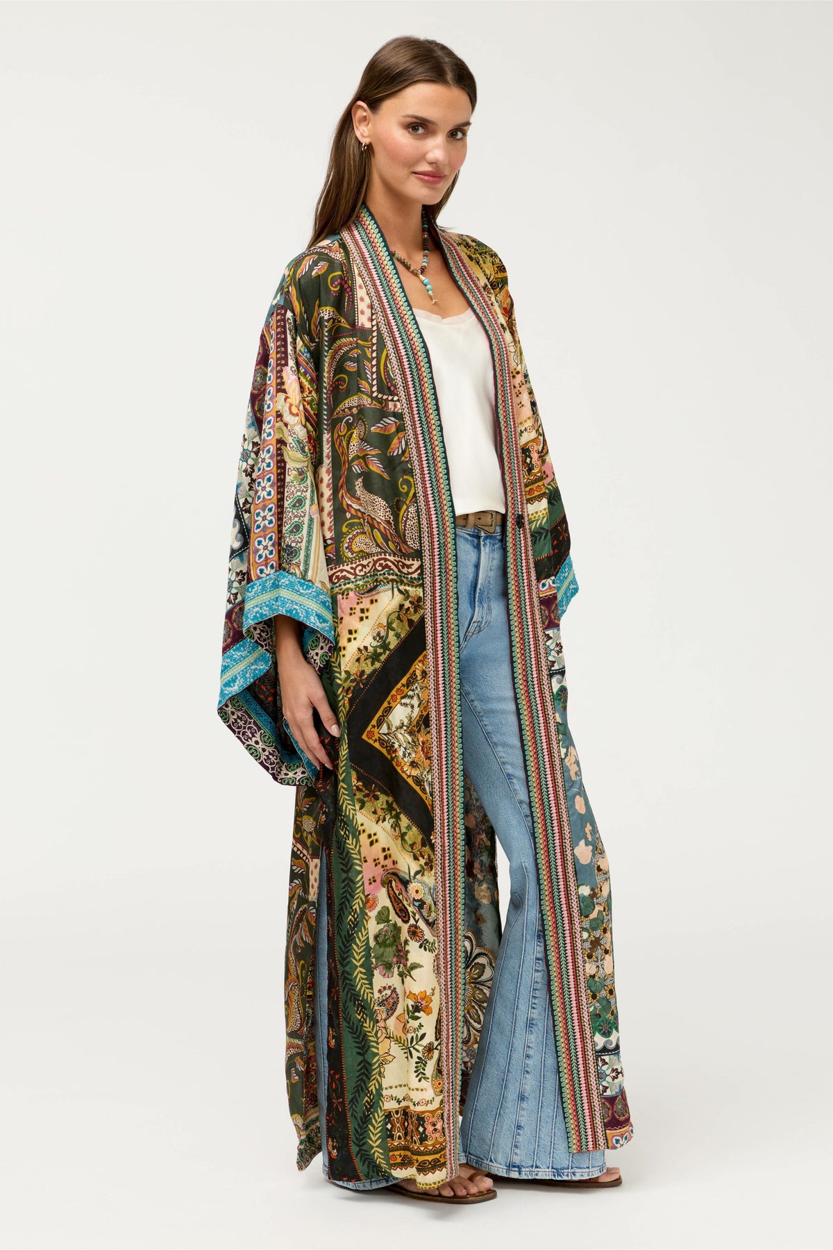 AZIZA REVERSIBLE LONG KIMONO