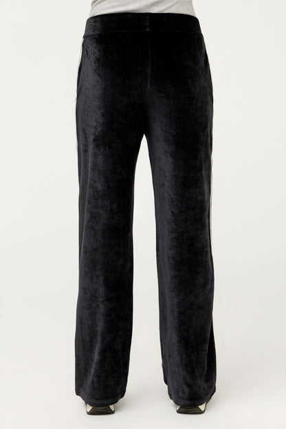 ESSENTIALS VELOUR PANT WITH STRIPE DETAIL