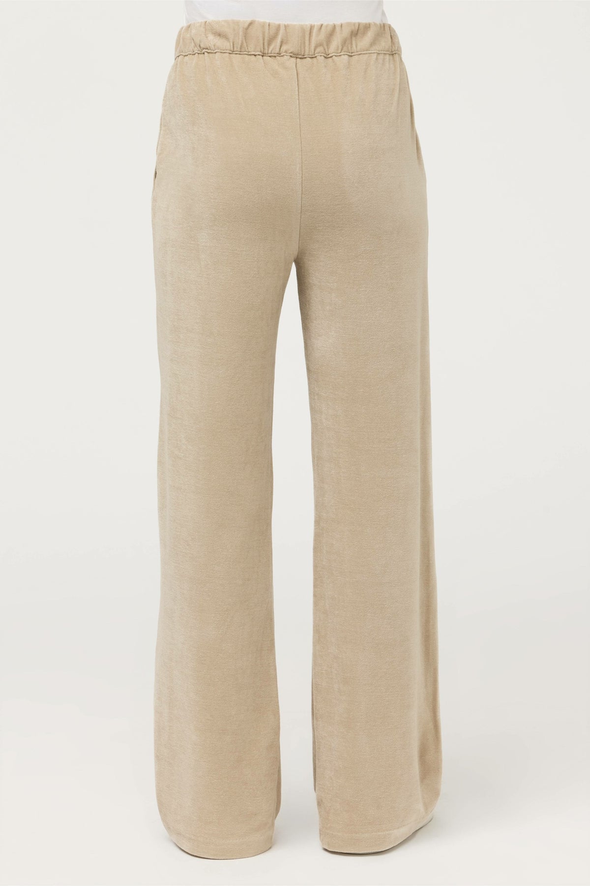 ESSENTIALS VELOUR WIDE LEG PANT