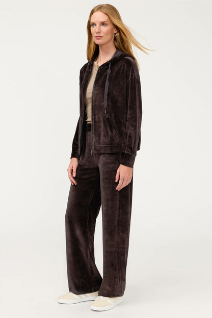 ESSENTIALS VELOUR WIDE LEG PANT