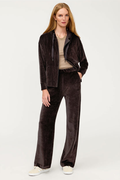 ESSENTIALS VELOUR WIDE LEG PANT
