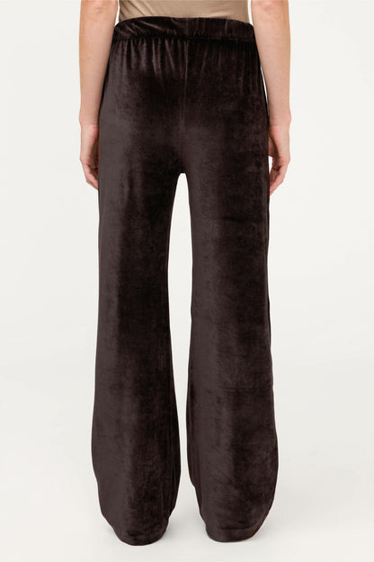 ESSENTIALS VELOUR WIDE LEG PANT