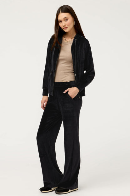ESSENTIALS VELOUR WIDE LEG PANT