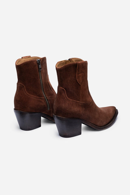 ITALIAN SUEDE ANKLE BOOTIE